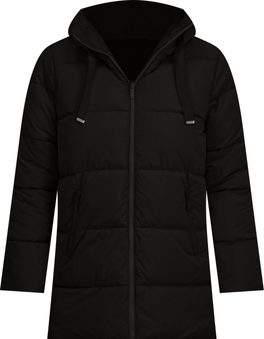 Women's 3/4 Reversible Puffer Jacket