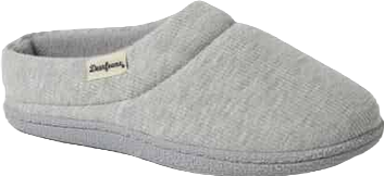 Women's Lacey Rib Knit House Shoe Clog Slipper