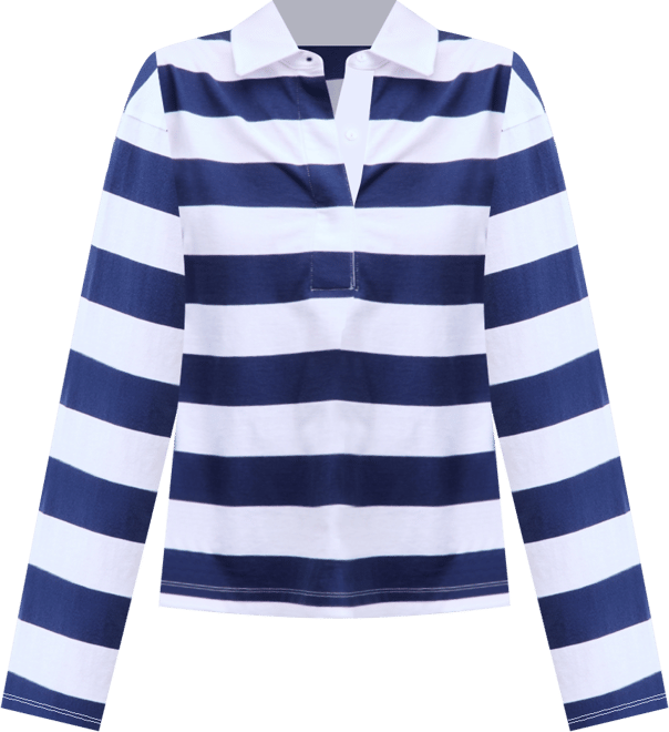 On 34th Women's Striped Rugby Top, Macy's Exclusive - Macy's