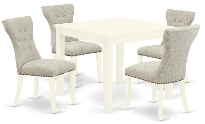 Dining Room Set Linen White