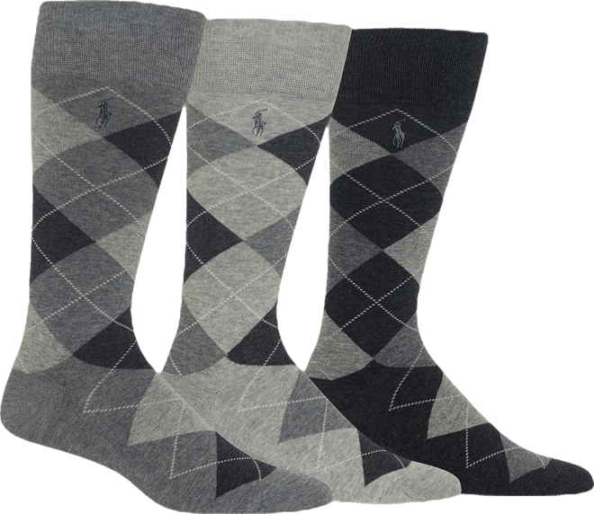 Men's 3-Pack Argyle Dress Socks
