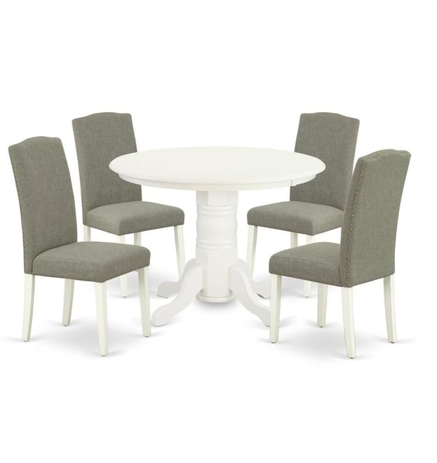 Dining Room Set Linen White