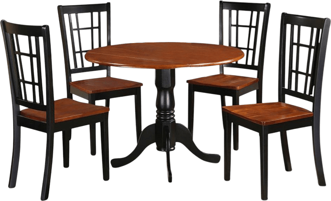 5 Pc Kitchen nook Dining set-Kitchen Table and Kitchen4 Chairs