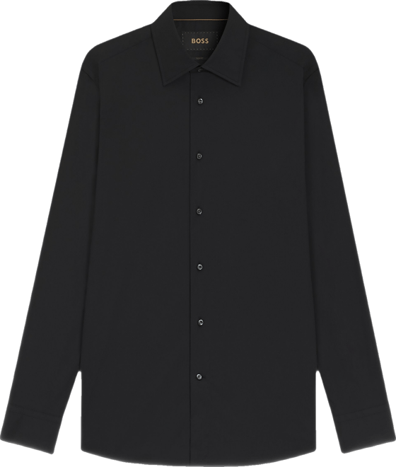 Boss by  Men's Cotton-Blend Stretch Poplin Slim-Fit Dress Shirt