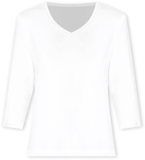 Women's Embellished V-Neckline T-Shirt