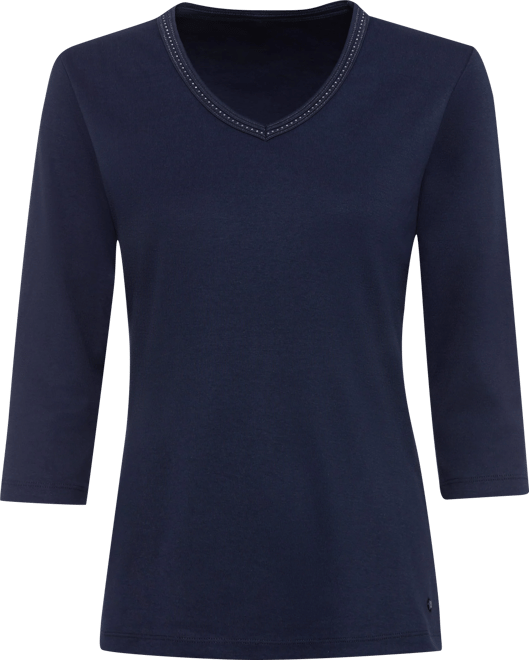 Women's Embellished V-Neckline T-Shirt