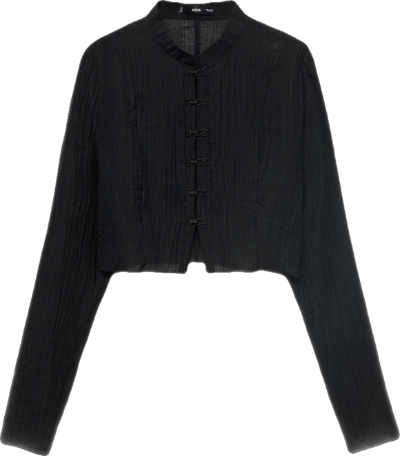 Women's Toggle Closures Lyocell Blouse