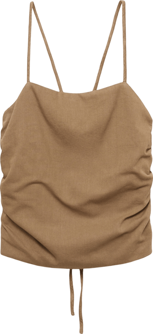 Women's Open-Back Cotton Top