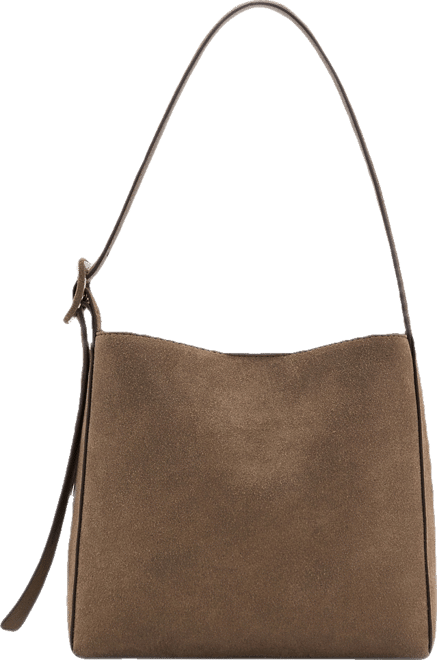 Women's Suede Leather Shopper Bag