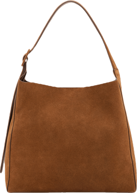 Women's Large Suede Leather Shopper Bag