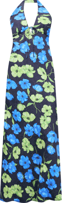 Women's Long Floral-Print Dress