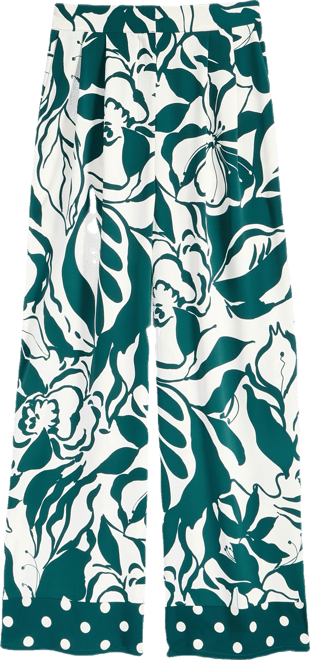 Women's Vine-Print Wide-Leg Pants, Macy's Exclusive