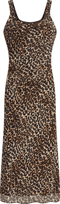 Women's Animal-Print Midi-Dress