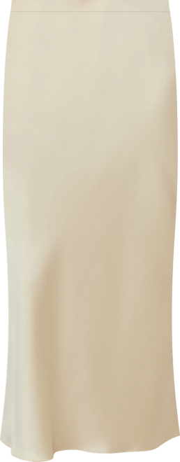 Women's Midi Satin Skirt