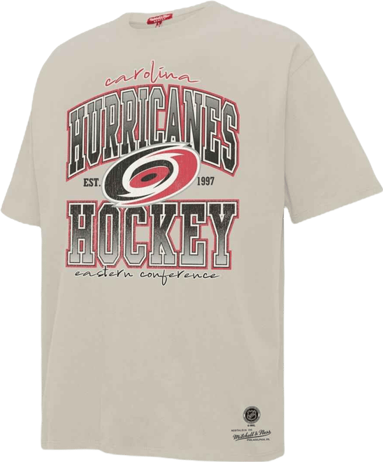 Women's Cream Carolina Hurricanes Dump Chase Boyfriend T-Shirt