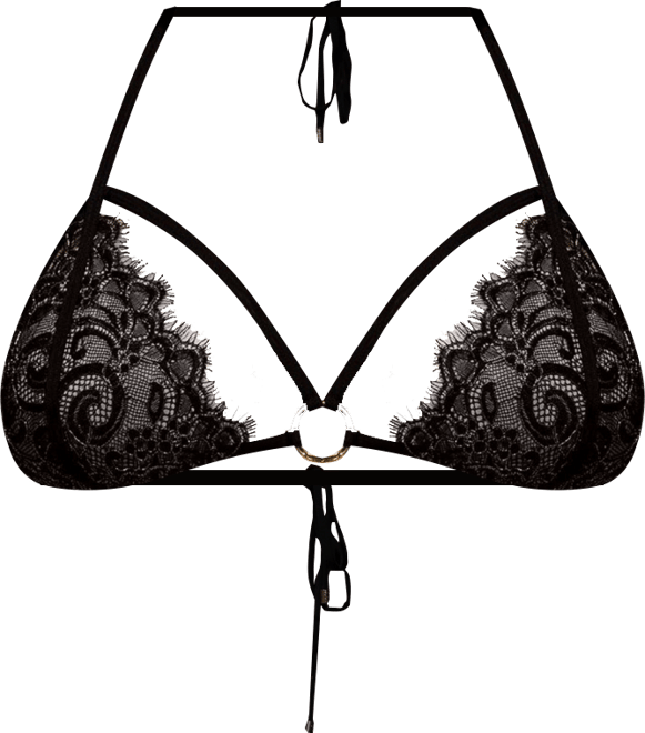 Women's Gunpowder & Lace Triangle Bikini Top