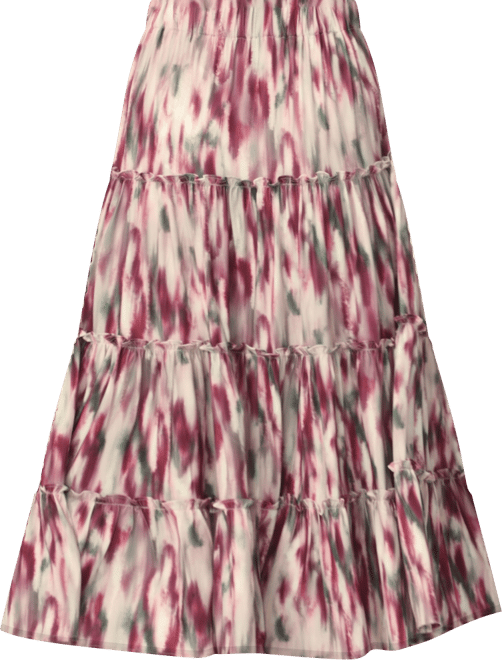 Women's Tiered Midi Skirt