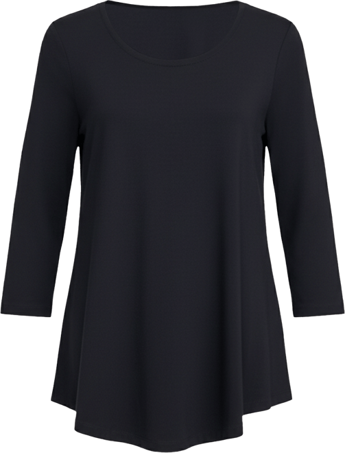 Petite 3/4-Sleeve Scoop Neck Top, Exclusively at Macy's