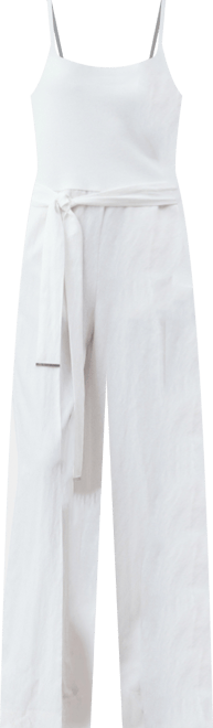 Women's Belted Long Lyocell Jumpsuit