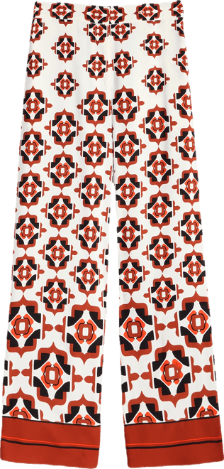 Women's Medallion-Print Wide-Leg Pants, Macy's Exclusive