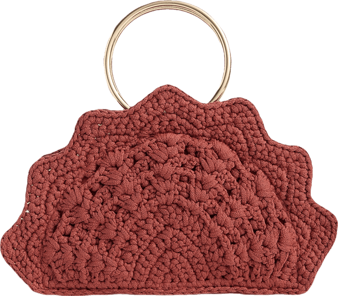 Women's Crocheted Top-Handle Handbag, Macy's Exclusive