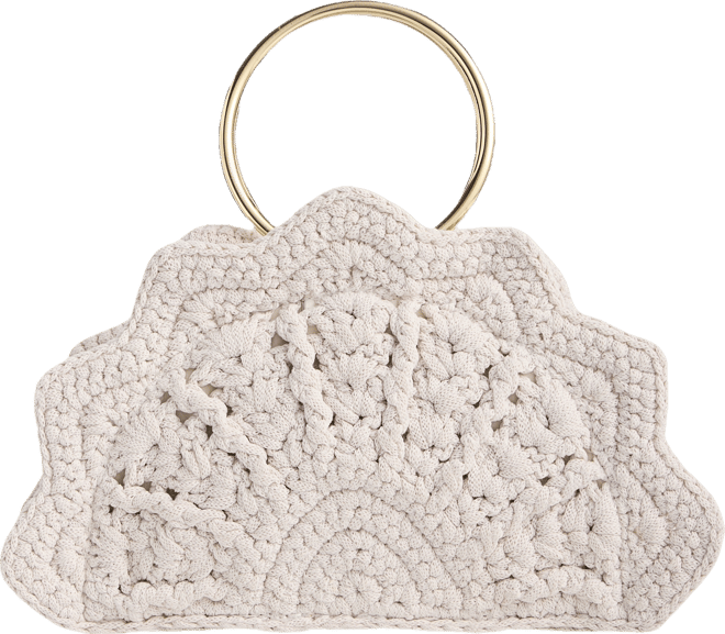 Women's Crocheted Top-Handle Handbag, Macy's Exclusive