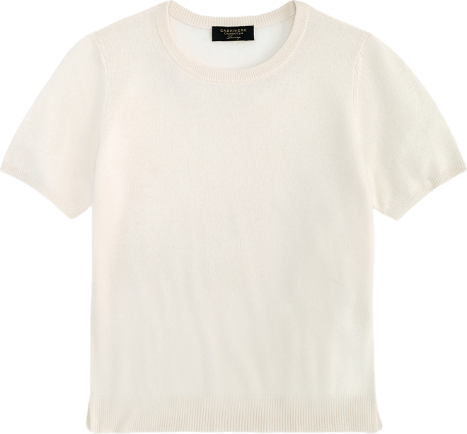 Women's 100% Cashmere Crewneck Short-Sleeve Sweater, Macy's Exclusive