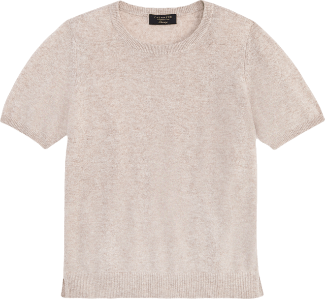 Women's 100% Cashmere Crewneck Short-Sleeve Sweater, Macy's Exclusive