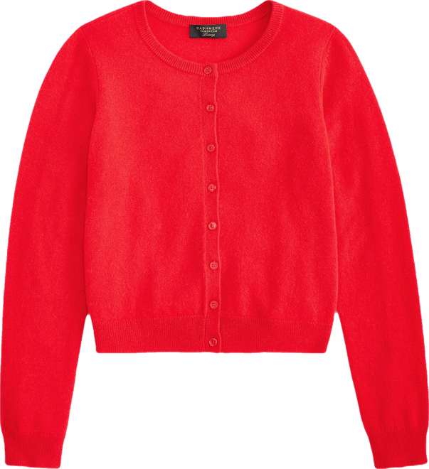 Women's 100% Cashmere Crewneck Cardigan, Macy's Exclusive