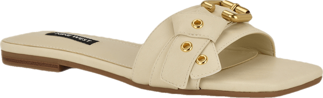 Women's Missj Buckle Slip-On Flat Sandals