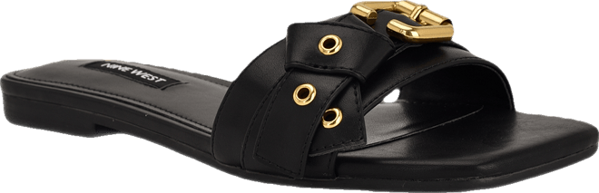 Women's Missj Buckle Slip-On Flat Sandals