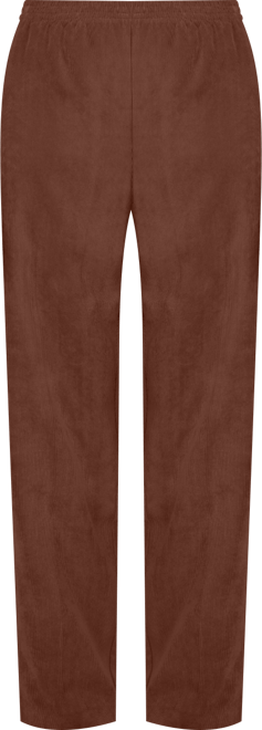 Women's Classic Corduroy Elastic Waist Short Length Pants