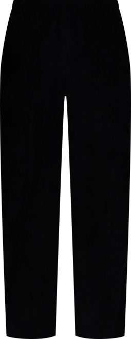 Women's Classic Corduroy Elastic Waist Short Length Pants