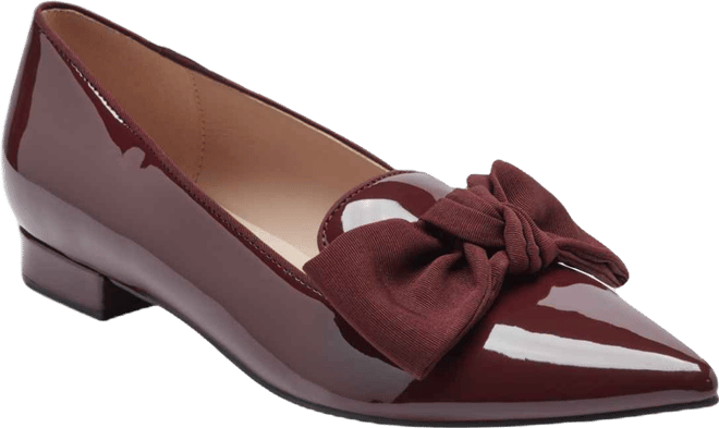 Women's Auggie Bow Pointed Toe Tailored Loafers
