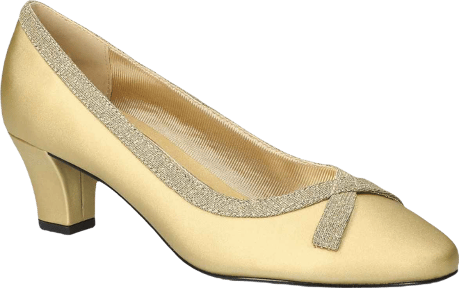 Women's Kata Round-Toe Slip-On Pumps