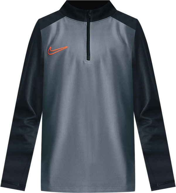 Nike Academy Playera de entrenamiento de fútbol de manga larga Dri-FIT de cierre de 1/4 para niños talla grande