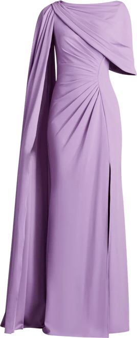 Tadashi Shoji Acadia Shawl Draped Gown | Bloomingdale's