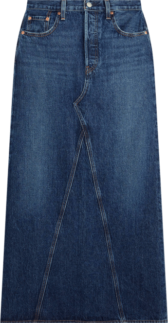 Women's Cotton Iconic Side-Slit Maxi Skirt