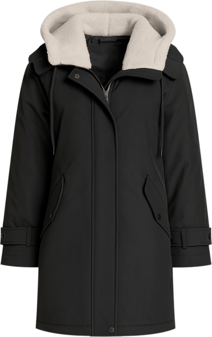 Women's Faux-Fur-Lined Hooded Softshell Coat