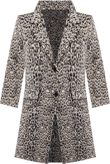 Plus Size Single-Breasted Coat