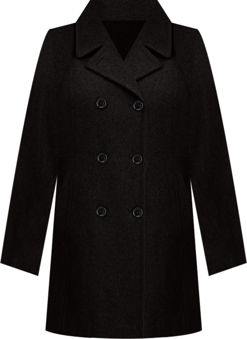 Petite Double-Breasted Peacoat, Exclusively at Macy's