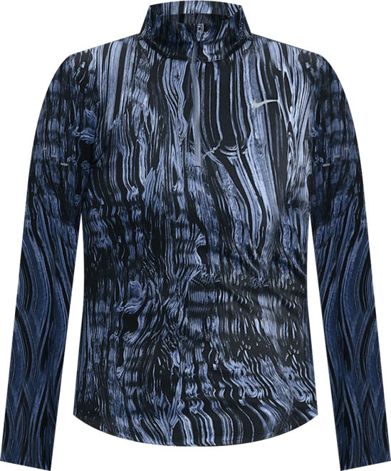 Nike Swift Camiseta de running Dri-FIT con estampado, media cremallera y protección UV - Mujer