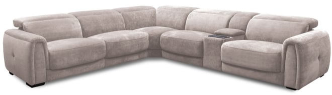 Brownell 6-Pc. L-Shape Sectional with 3 Power Motion Chairs & 1 Console, Exclusively at Macy's