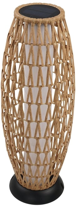 Outdoor Vertical Vine Floor Lamp,Soft lighting,Portable Handwoven Resin Rattan Lamp