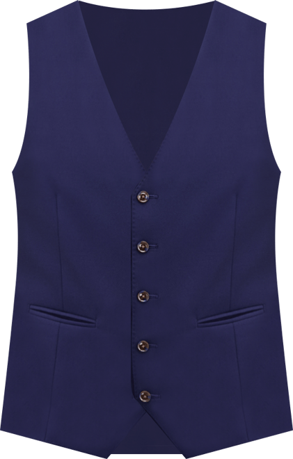 Men's Classic-Fit Solid Suit Separate Vest
