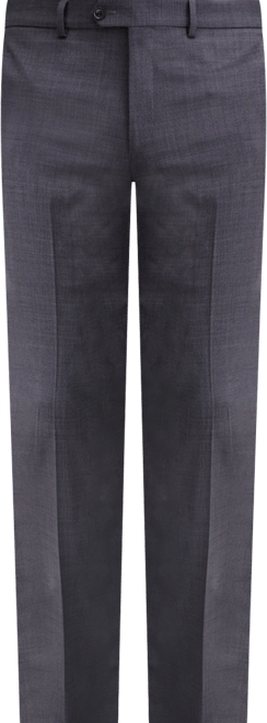 Ted by  Men's Modern-Fit Stretch Charcoal Birdseye Wool-Blend Suit Separate Pants