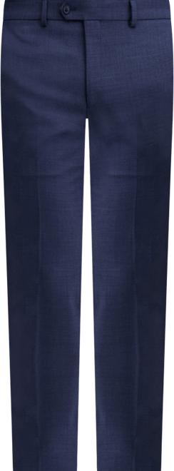 Ted by  Men's Modern-Fit Stretch Blue Sharkskin Wool-Blend Suit Separate Pants