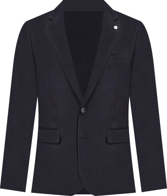 Ted by  Men's Modern-Fit Black Solid Wool-Blend Suit Separate Jacket