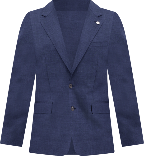 Ted by  Men's Modern-Fit Blue Sharkskin Wool-Blend Suit Separate Jacket