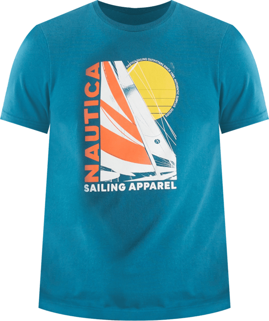 Men's Short Sleeve Modern Sailboat Graphic T-Shirt